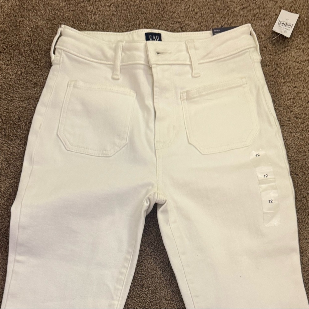 Gap Kids white flare leg jeans